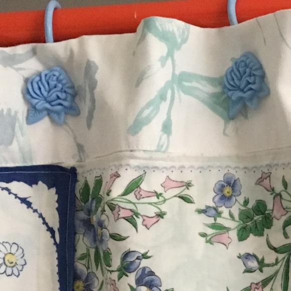 Bath Set Of 12 Blue Flower Shower Curtain Hooks Poshmark